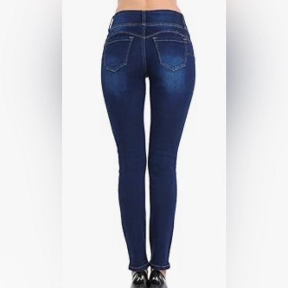 Wax Women's Push-Up 3 Button Skinny True Stretch Jean Butt I Love! - Picture 2 of 10
